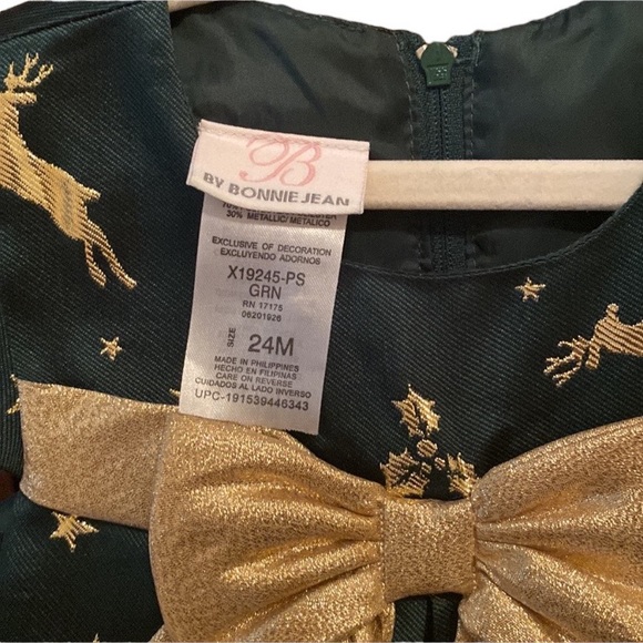 ✨HP✨ Bonnie Jean Rare Holiday Dress Size 24 Months - Picture 5 of 7